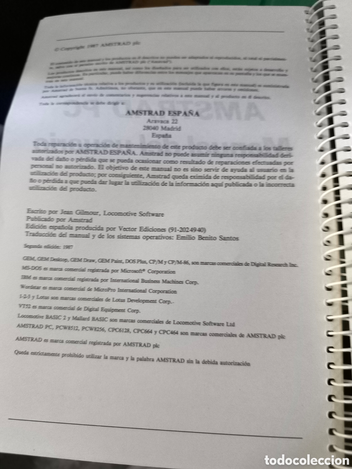 Libros de segunda mano: Manual amstrad pc 1512 volumen 1 - Foto 4