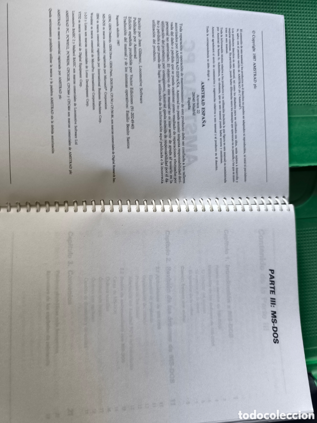 Libros de segunda mano: Amstrad pc 1512 volumen 2 -1987 - Foto 3
