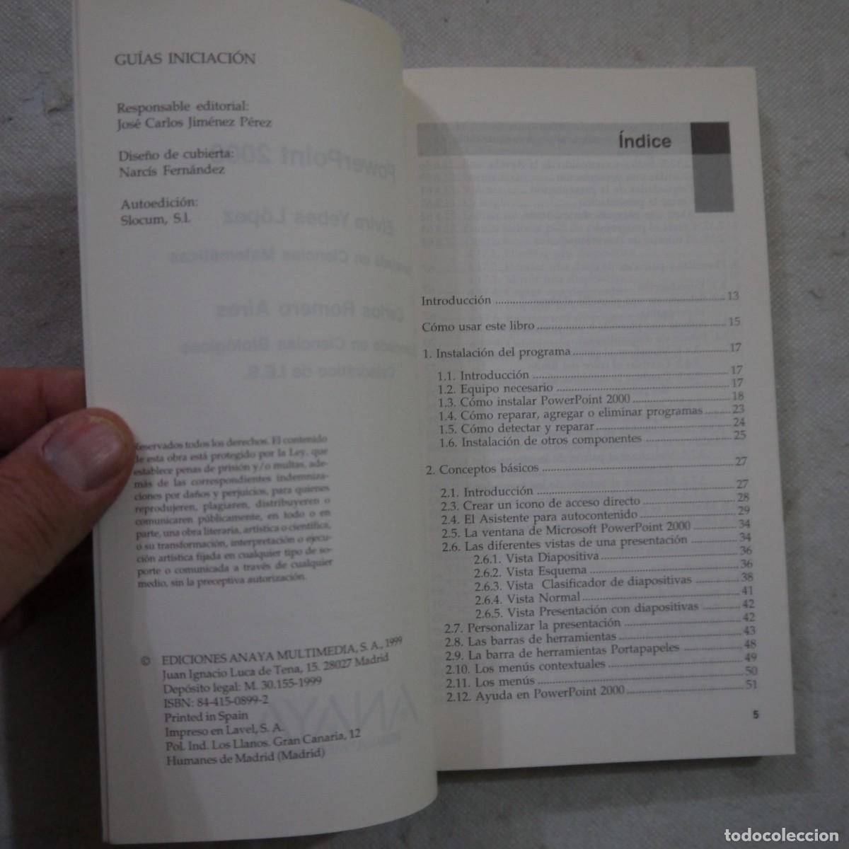 Libros de segunda mano: PRINCIPIOS DEL DISE&Ntilde;O WEB Y POWERPOINT 2000 - ANAYA MULTIMEDIA - Foto 18
