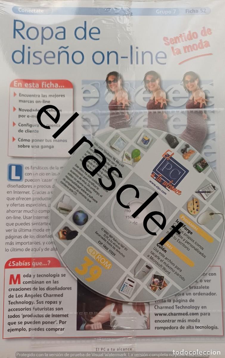Libros de segunda mano: COLECIONABLE -EL PC A TU ALCANCE - CD ROM 39-GRUPO 7- FICHA 52- PRECINTADO