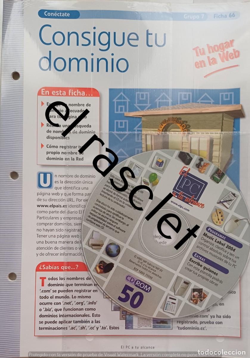 Libros de segunda mano: COLECIONABLE -EL PC A TU ALCANCE - CD ROM 50-GRUPO 7- FICHA 66- PRECINTADO