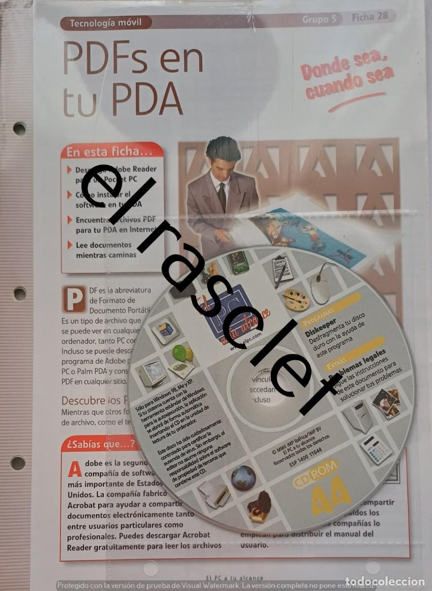 Libros de segunda mano: COLECIONABLE -EL PC A TU ALCANCE - CD ROM 44-GRUPO 5- FICHA 28-PRECINTADO