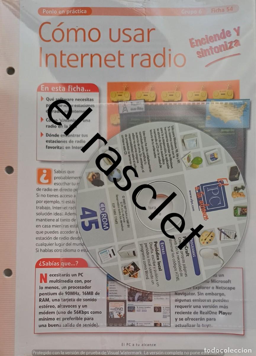 Libros de segunda mano: COLECIONABLE -EL PC A TU ALCANCE - CD ROM 45-GRUPO 6- FICHA 54-PRECINTADO