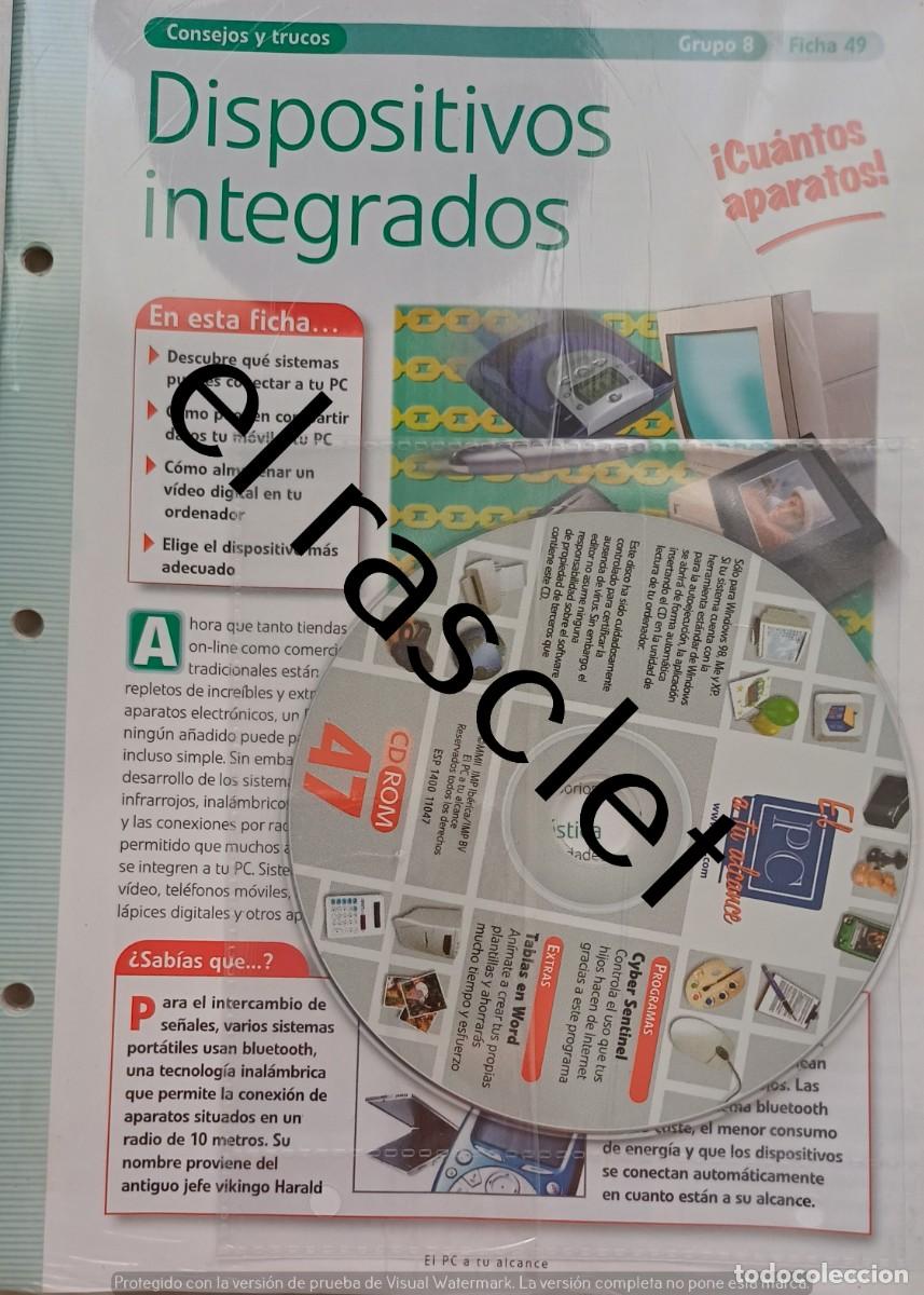 Libros de segunda mano: COLECIONABLE -EL PC A TU ALCANCE - CD ROM 47-GRUPO 8- FICHA 49-PRECINTADO