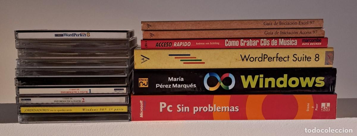 Libros de segunda mano: Retrocomputing. Lote h&iacute;brido: Inform&aacute;tica, Electr&oacute;nica y Software (6 Libros + 10 CDs)