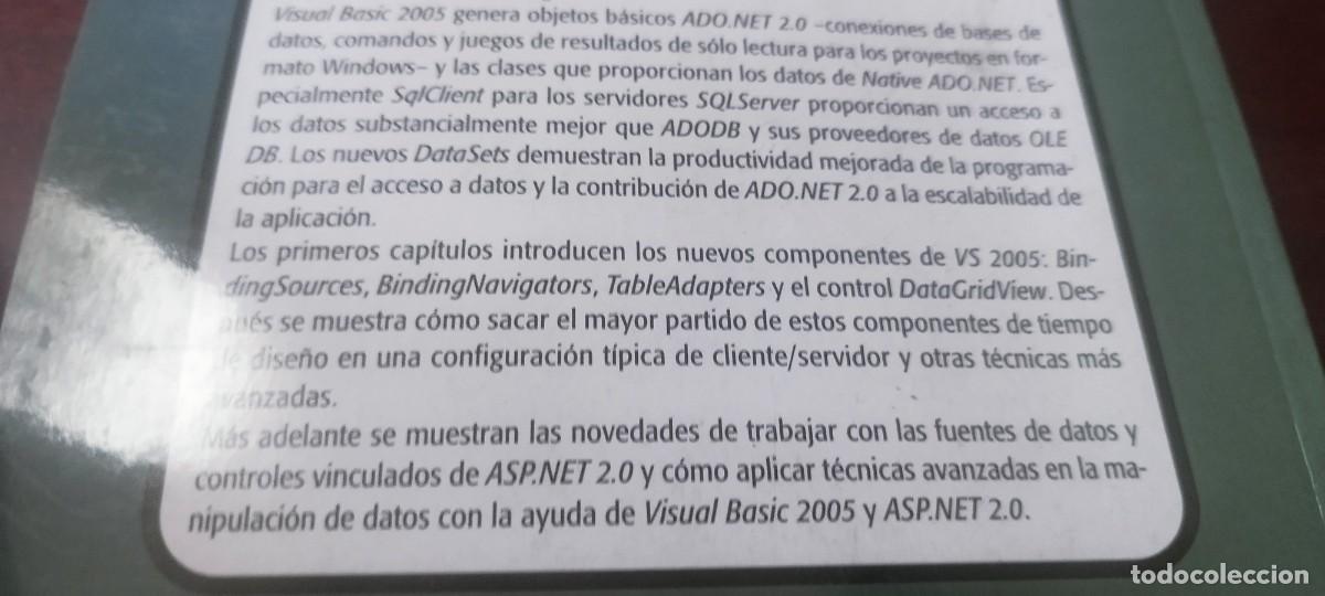 Libros de segunda mano: BASES DE DATOS CON VISUAL BASIC / MARCOMBO / KARA40 / LUIS DURAN - Foto 5