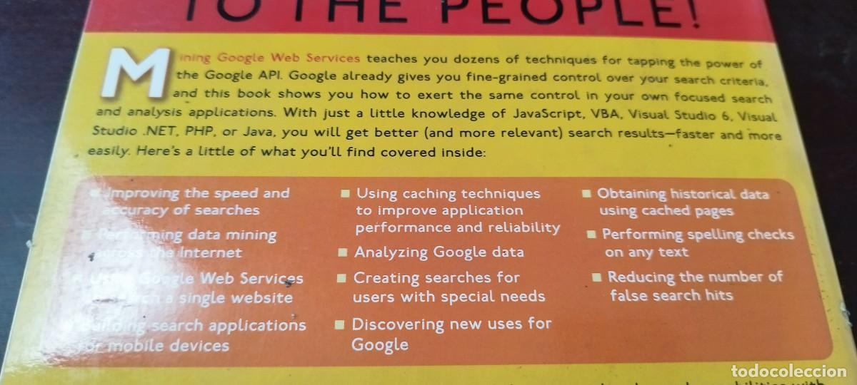 Libros de segunda mano: GOOGLE WEB SERVICES BUILDING APPLICATIONS WITH THE GOOGLE API/INGLES creacion aplicaciones API - Foto 7