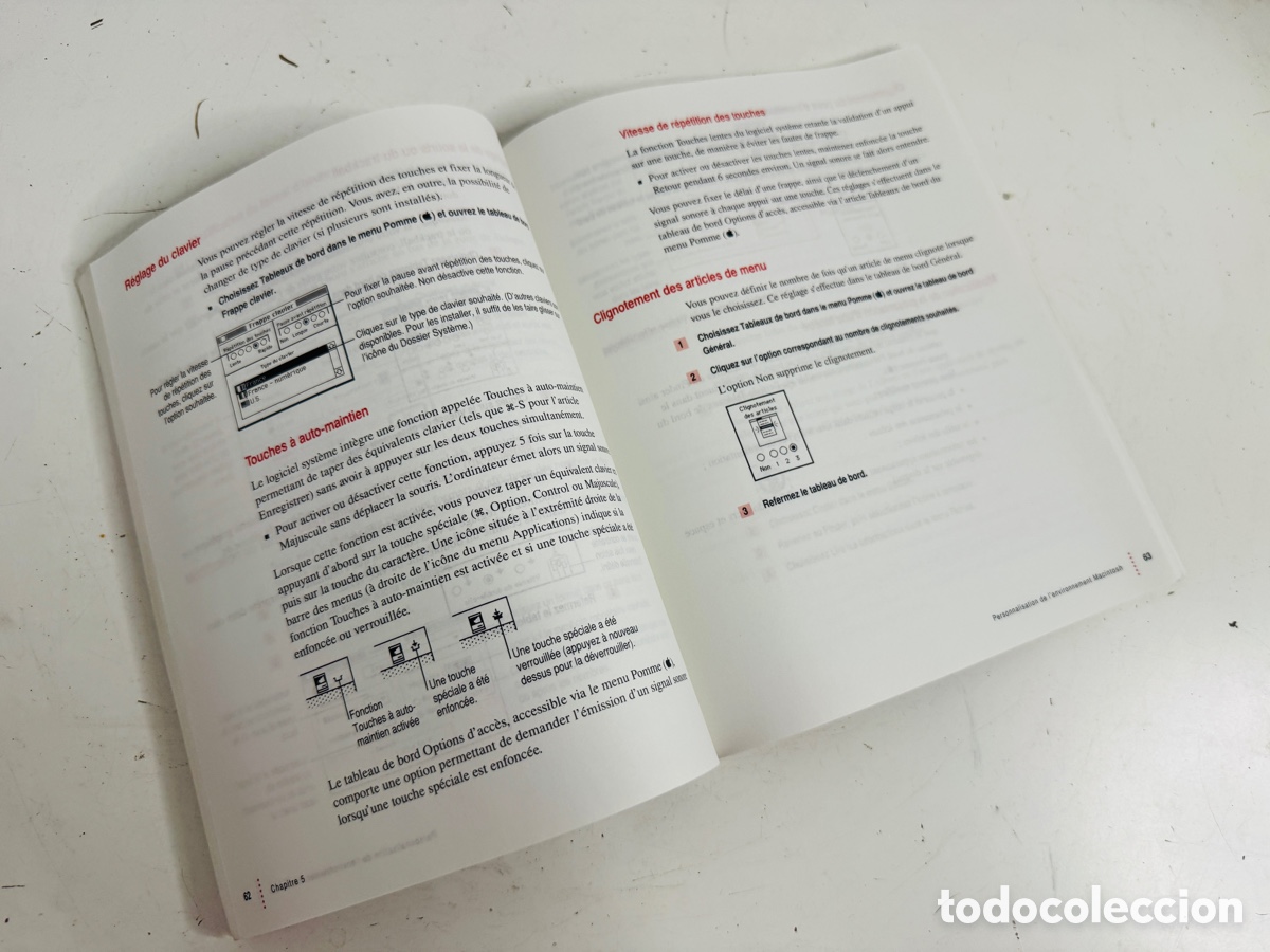 Libros de segunda mano: Apple Macintosh R&eacute;f&eacute;rence - Informations sur le logiciel syst&egrave;me pour Macintosh - Foto 4