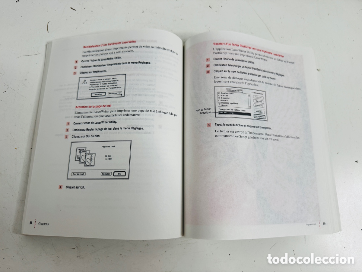 Libros de segunda mano: Apple Macintosh R&eacute;f&eacute;rence - Informations sur le logiciel syst&egrave;me pour Macintosh - Foto 6