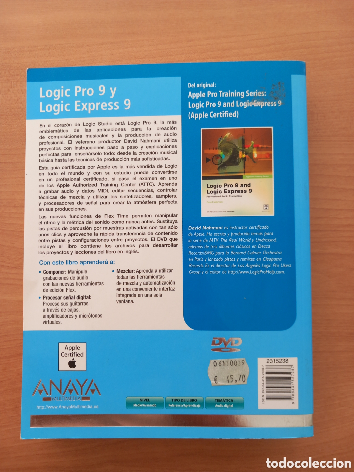 Libros de segunda mano: Logic Pro 9 y Logic Express 9. Ver descripcion - Foto 2