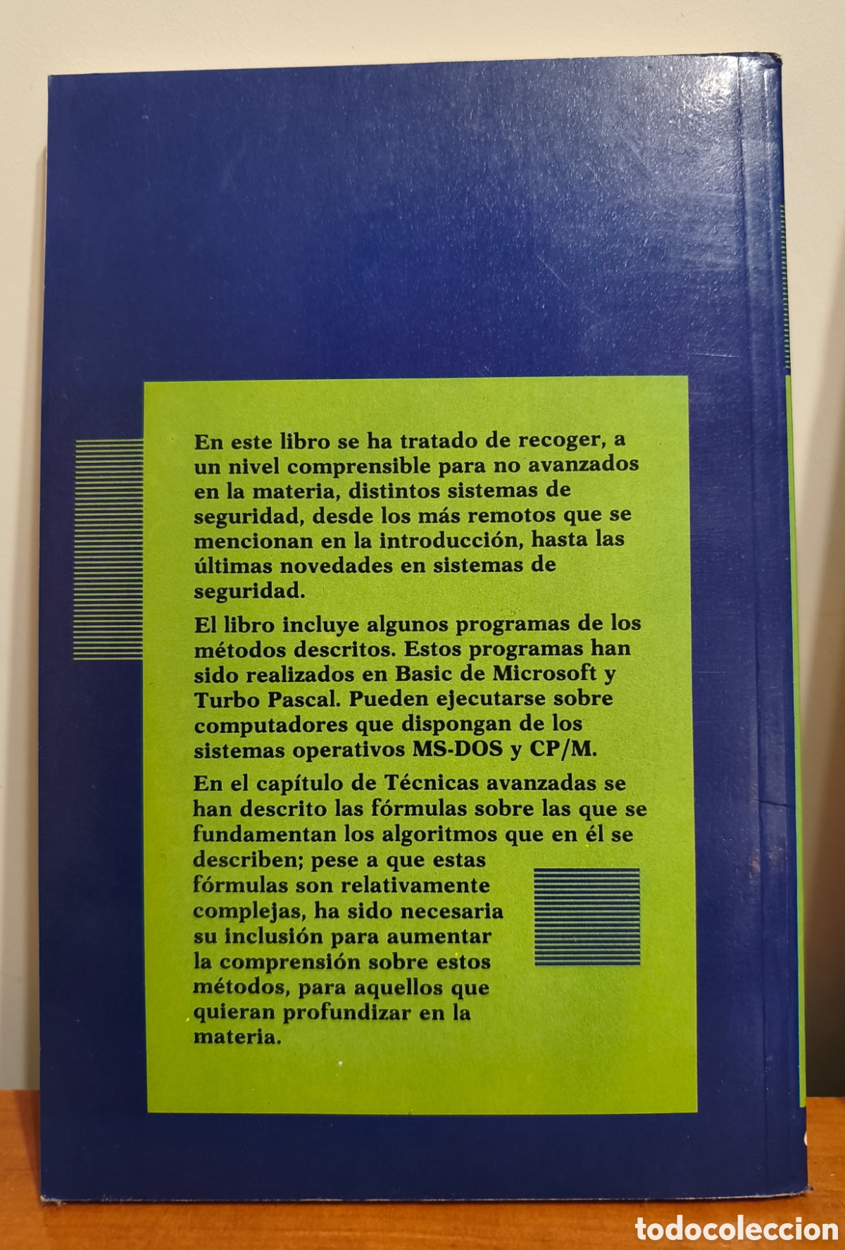 Libros de segunda mano: Libro Criptograf&iacute;a 1986 Inform&aacute;tica Retro MS-DOS BASIC - Foto 2