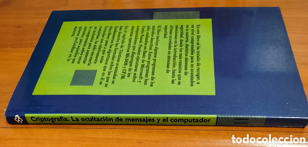 Libros de segunda mano: Libro Criptograf&iacute;a 1986 Inform&aacute;tica Retro MS-DOS BASIC - Foto 3