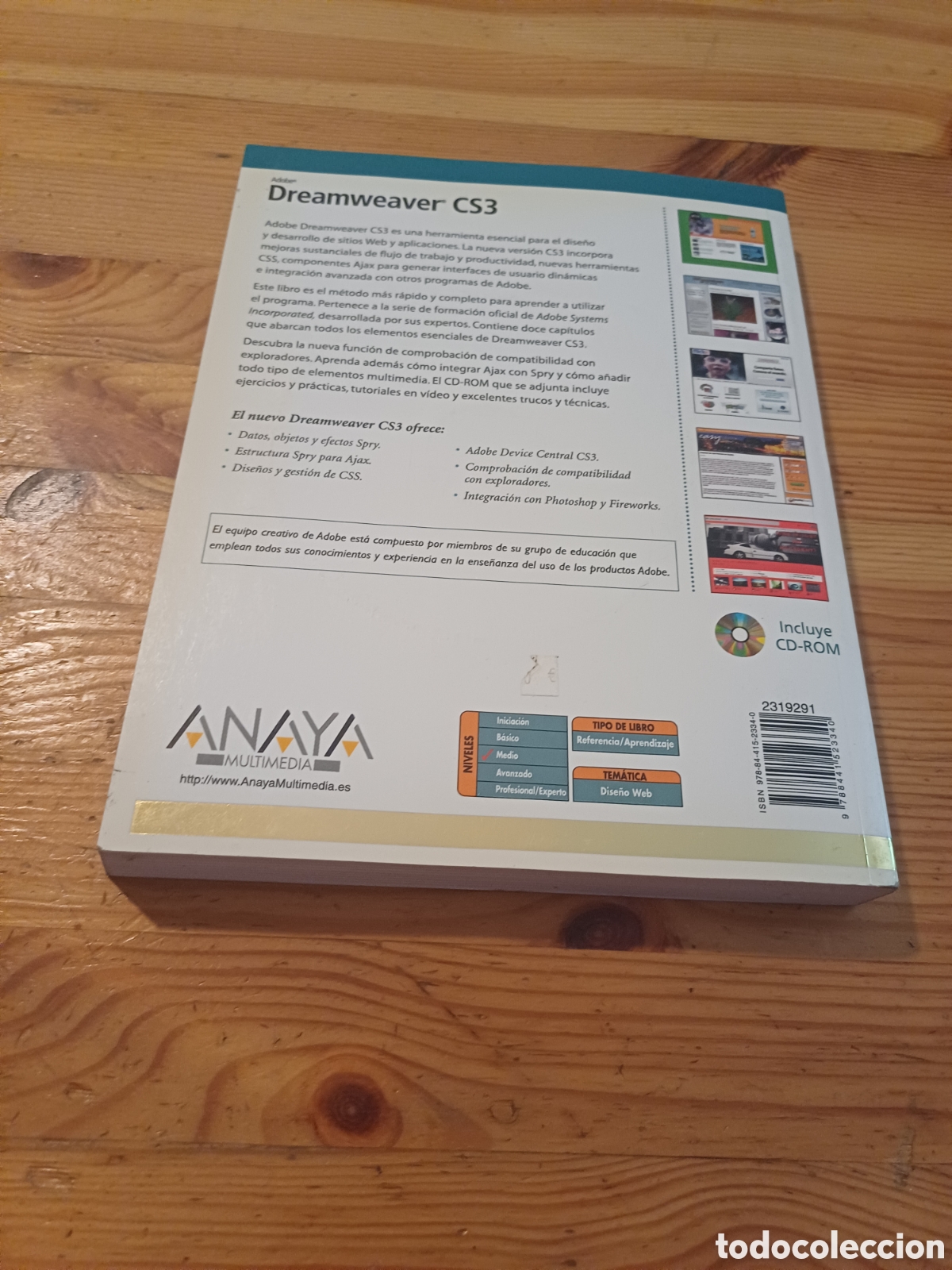 Libros de segunda mano: Adobe Dreamweaver CS3 ANAYA Libro Oficial y CD Adobe Press - Foto 3