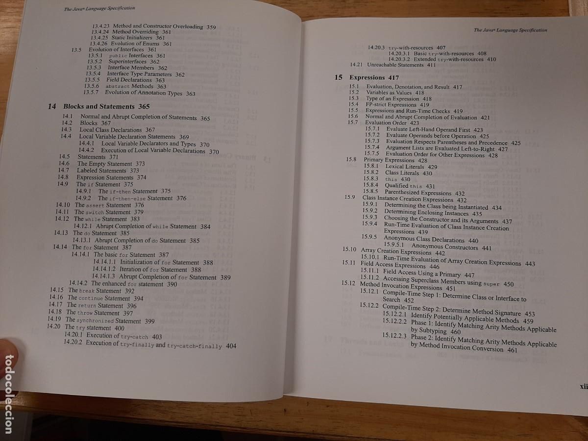 Libros de segunda mano: The Java Language Specification, Java SE 7 Edition - V.V.A.A. - Addison-Wesley, 2013 - Foto 10