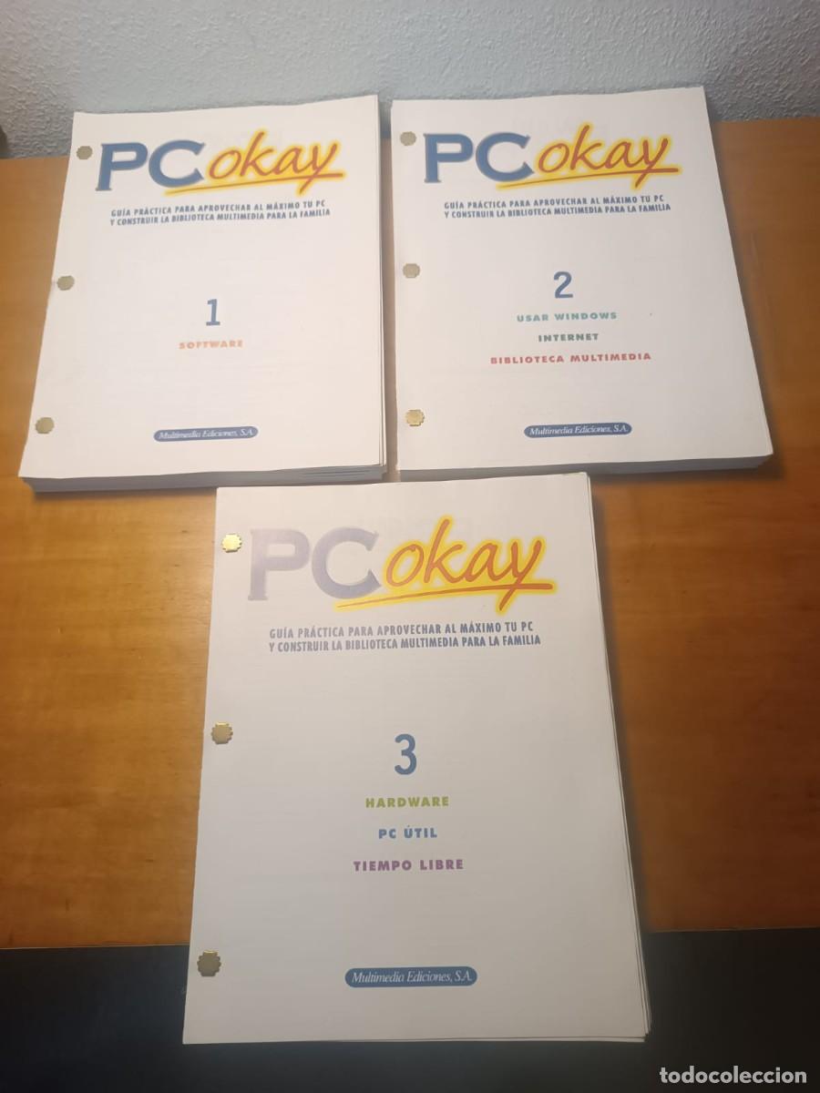 Libros de segunda mano: Curso Inform&aacute;tica PC OKAY A&ntilde;o 2000 - 60 Fasc&iacute;culos COMPLETA - Agrupados con Encuadernadores latonado