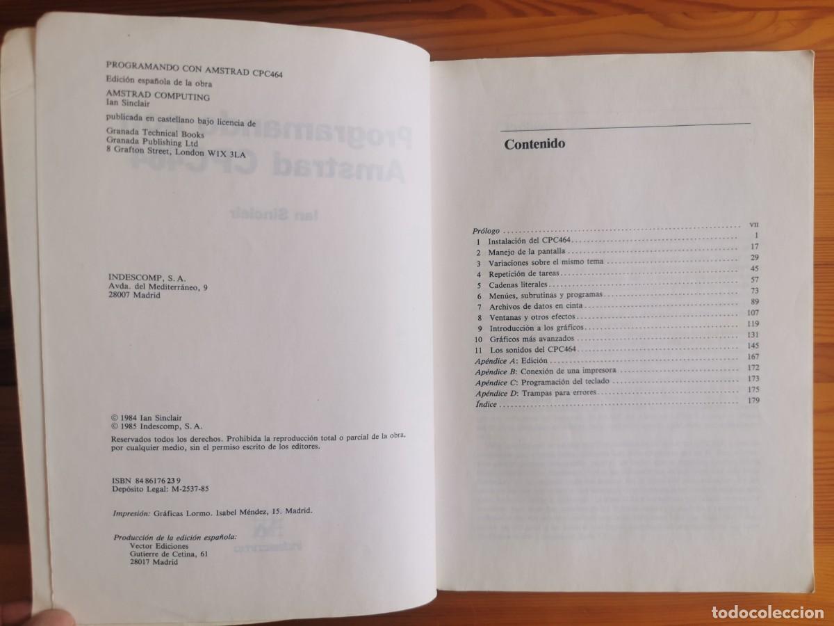Libros de segunda mano: Programando con Amstrad - Ian Sinclair - Vector Ediciones, 1985 - Foto 7