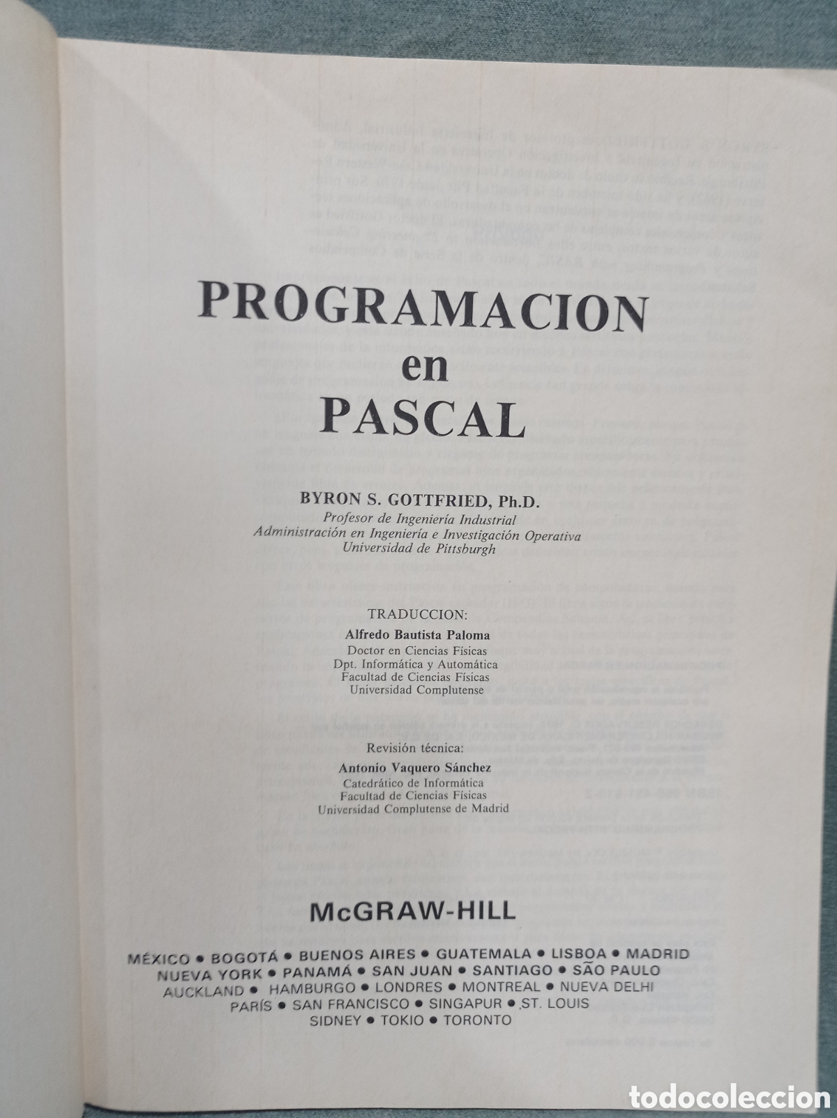 Libros de segunda mano: PROGRAMACI&Oacute;N EN PASCAL - BYRON S. GOTTFRIED - SERIE SCHAUM EN COMPUTACI&Oacute;N - MCGRAW HILL - Foto 5
