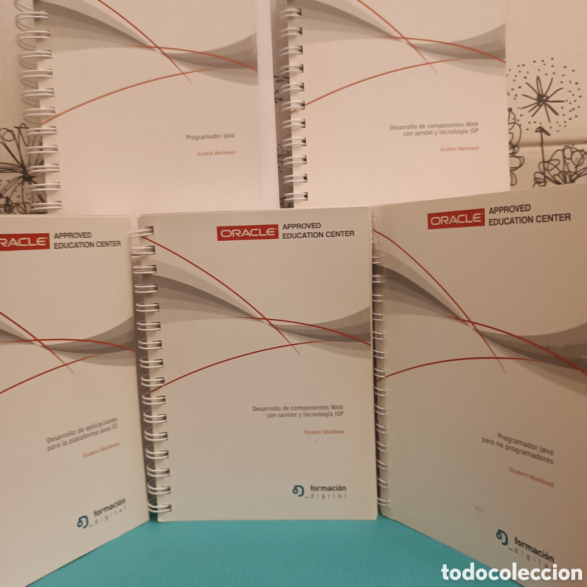 Libros de segunda mano: Lote de 5 manuales originales Oracle Approved Education Center / Java EE.