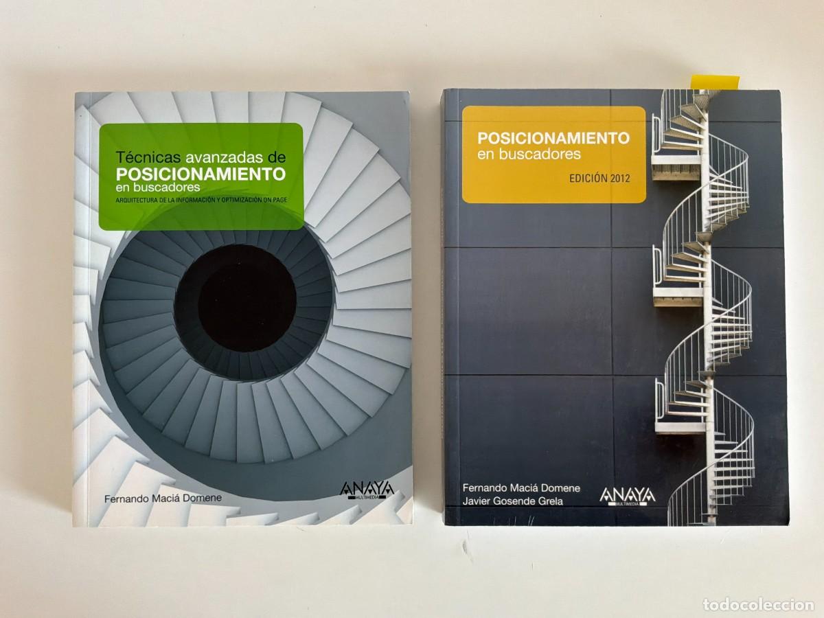 Libros de segunda mano: LOTE 2 LIBROS INFORMATICA. POSICIONAMIENTO EN BUSCADORES Y TECNICAS AVANZADAS