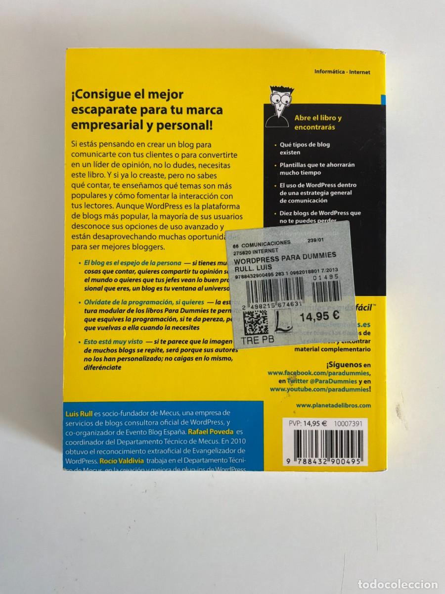 Libros de segunda mano: LOTE 2 LIBROS INFORMATICA. WORDPRESS - Foto 3