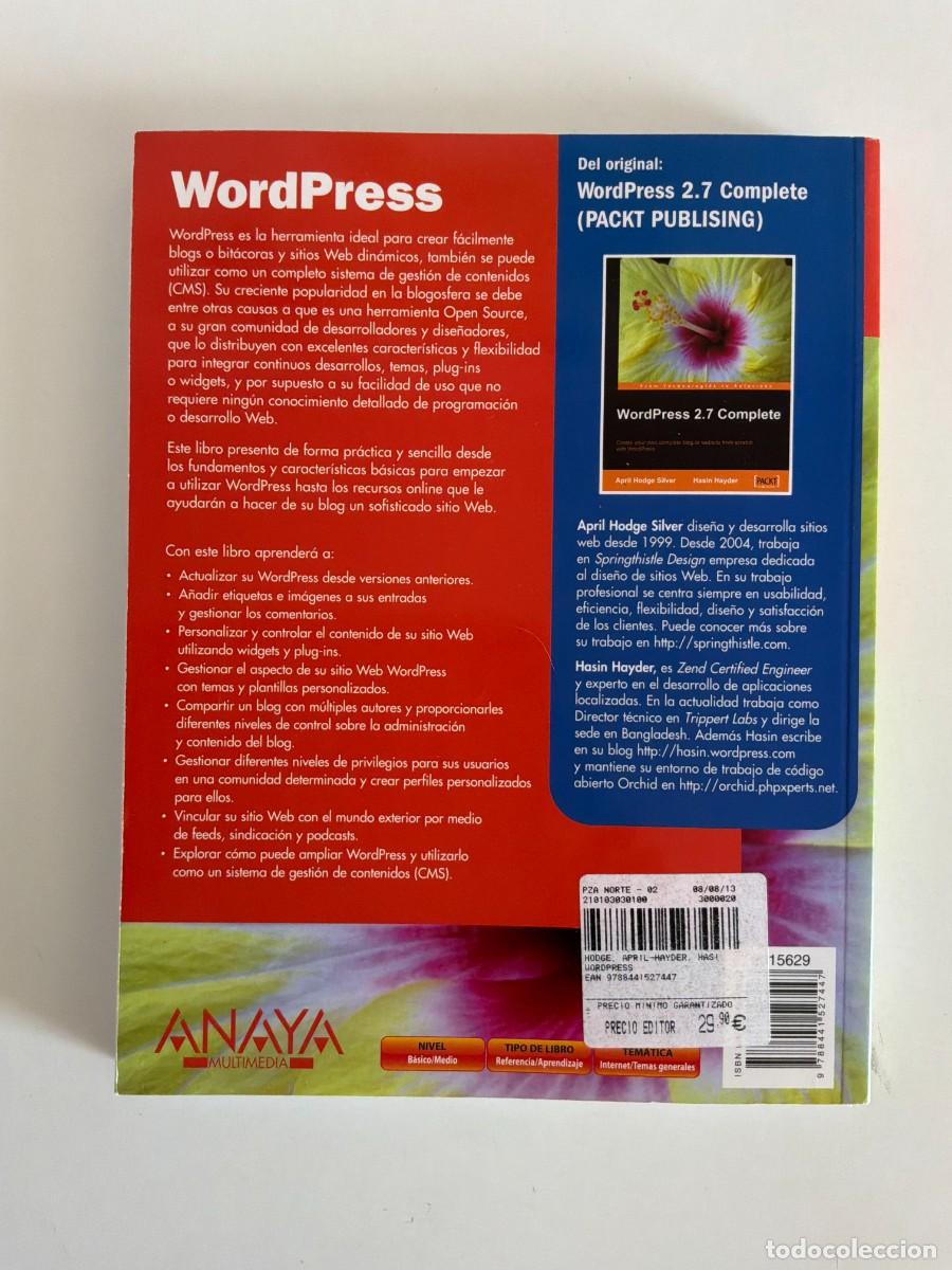 Libros de segunda mano: LOTE 2 LIBROS INFORMATICA. WORDPRESS - Foto 5