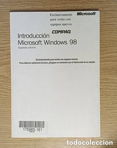 Libros de segunda mano: INSTRUCCIONES PARA ORDENADOR COMPAQ - INTRODUCCION MICROSOFT WINDOWS 98