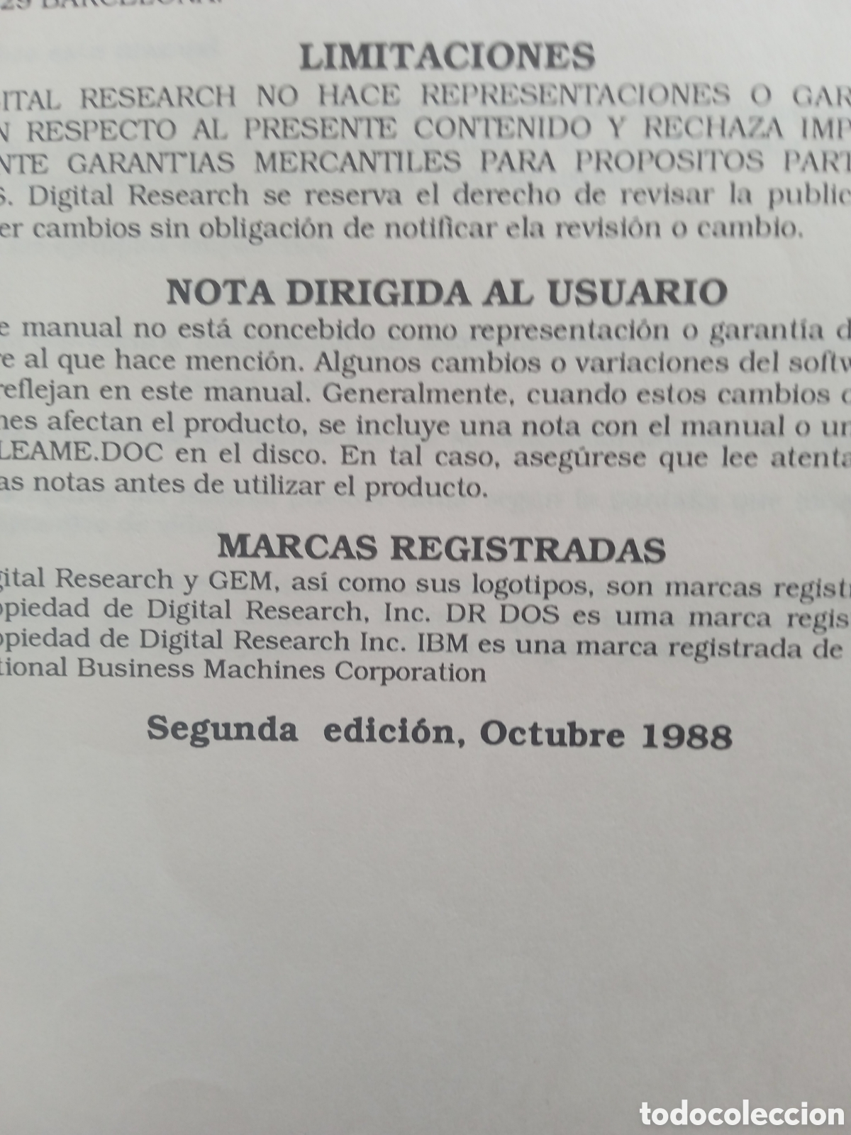 Libros de segunda mano: Manual de usuario Dr Dos versi&oacute;n 3.33 ELBE - Foto 3
