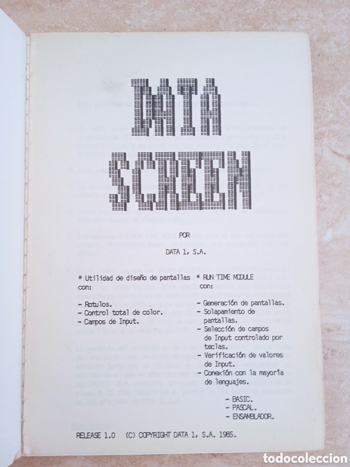 Libros de segunda mano: Manual Data Screen dise&ntilde;o y creaci&oacute;n de pantallas versi&oacute;n 1.0 - Foto 2