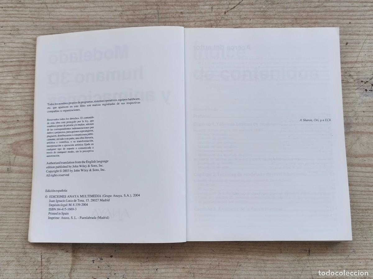 Libros de segunda mano: Modelado humano 3D y animaciones - Peter Ratner - 2004 - Anaya Multimedia - SIN CD - Foto 3