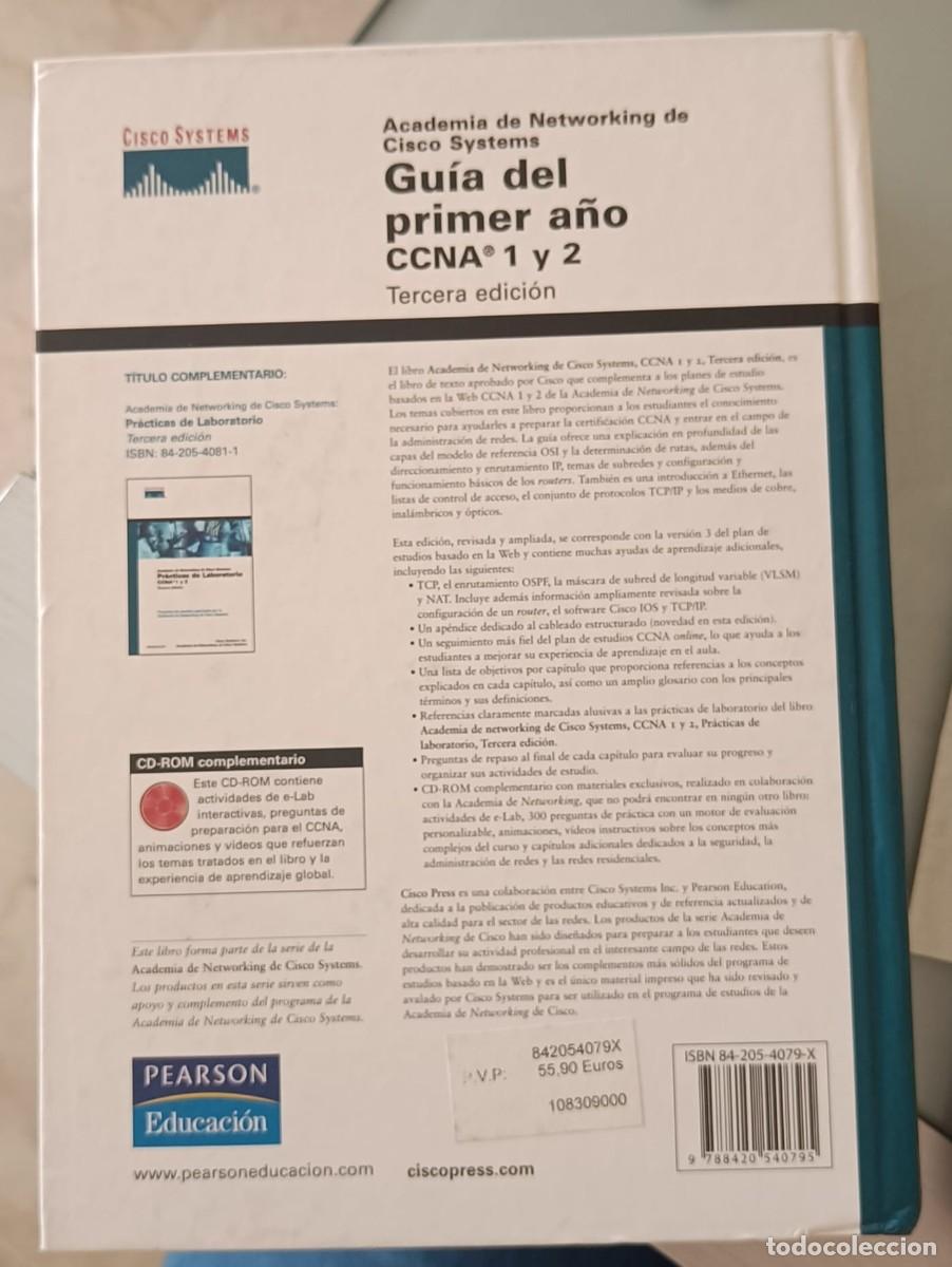 Libros de segunda mano: Gu&iacute;a del Primer A&ntilde;o CCNA 1 y 2 - Academia de Networking de Cisco Systems (3&ordf; Edici&oacute;n) - Foto 2