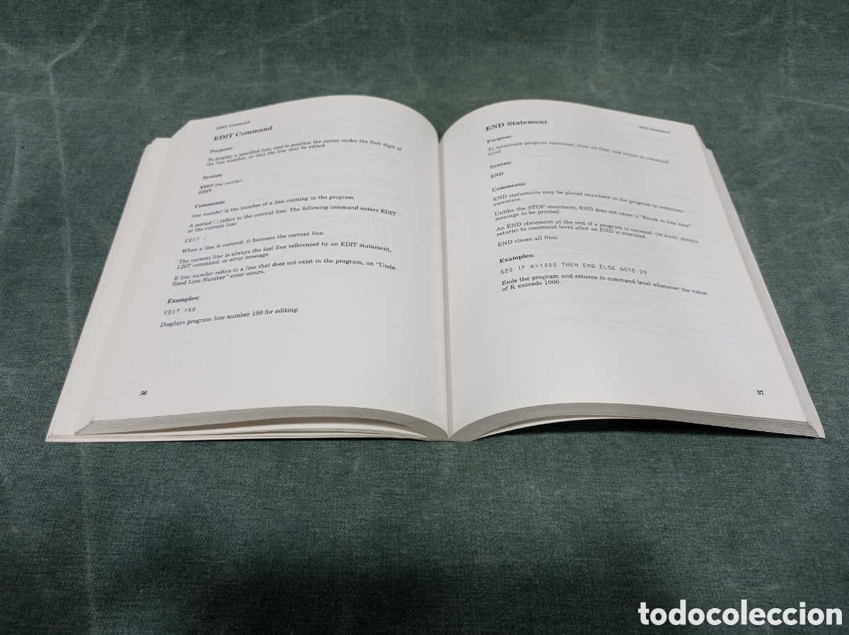 Libros de segunda mano: MICROSOFT GW-BASIC - INTERPRETER - GU&Iacute;A DEL USUARIO - 1986-87 - Foto 4