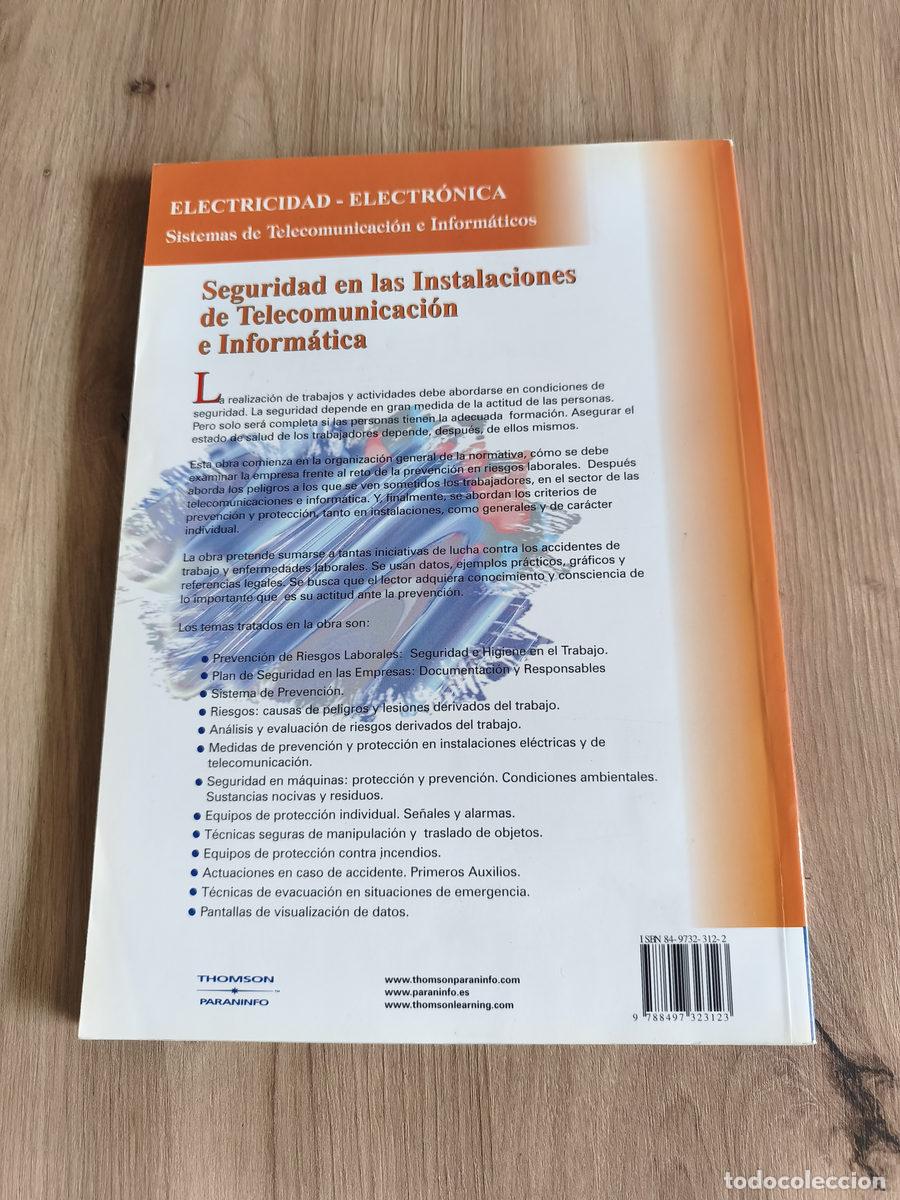 Libros de segunda mano: Seguridad en las instalaciones de telecomunicaci&oacute;n e inform&aacute;tica - Foto 2