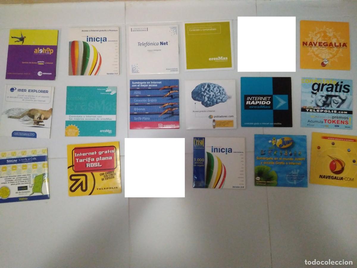 Livres d'occasion: 16 Cds acceso Internet a&ntilde;os 1990's Navegalia, Telefonica, Inicia, Wanadoo Eresmas informatica retro