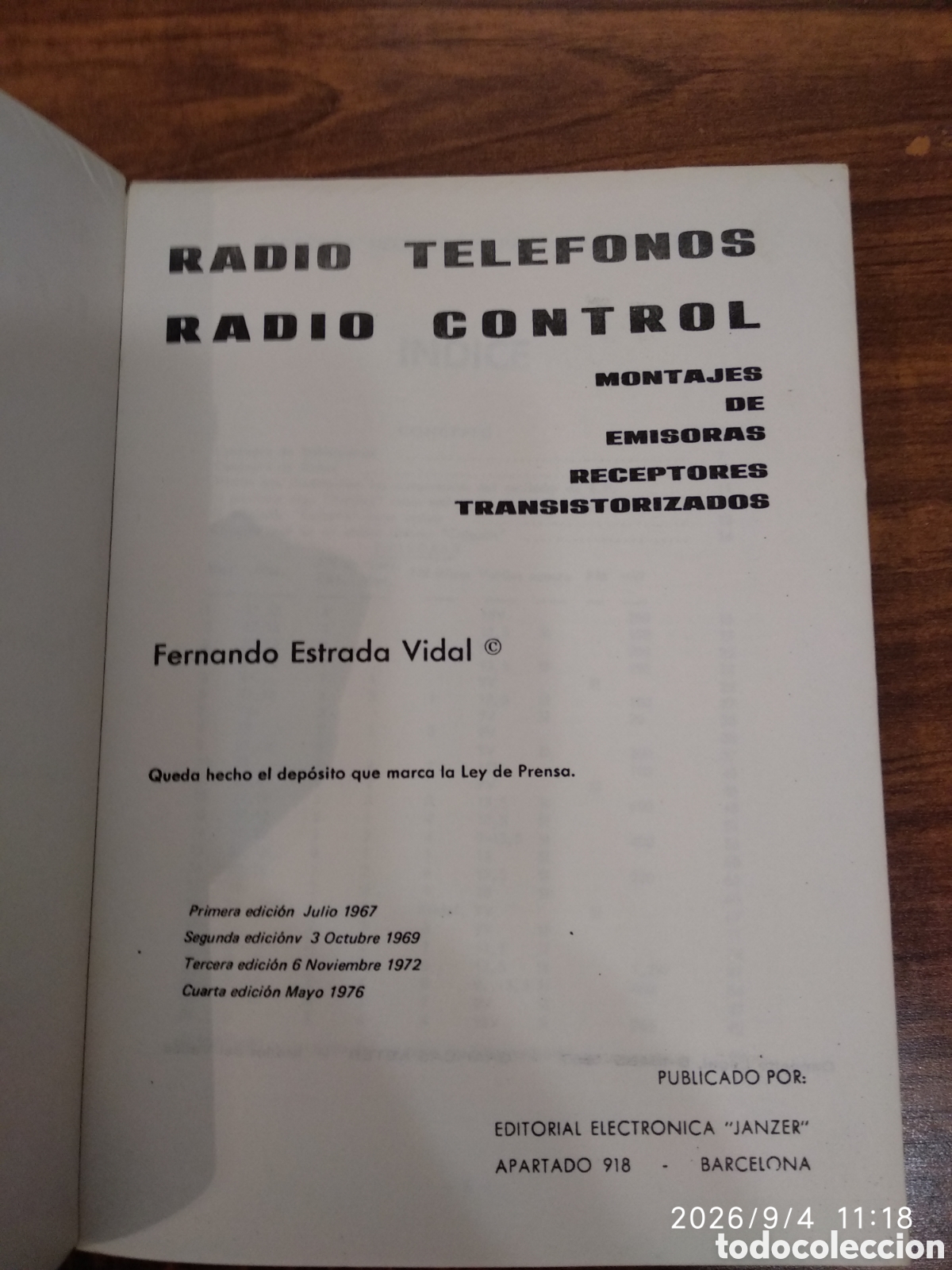 Libros de segunda mano: Radio tel&eacute;fonos, radio control - Foto 14