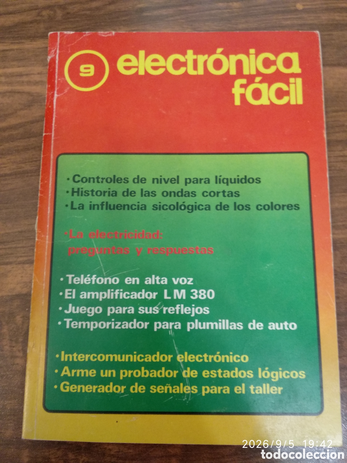 Libros de segunda mano: Electr&oacute;nica f&aacute;cil n&uacute;mero 9 controles de nivel para l&iacute;quidos