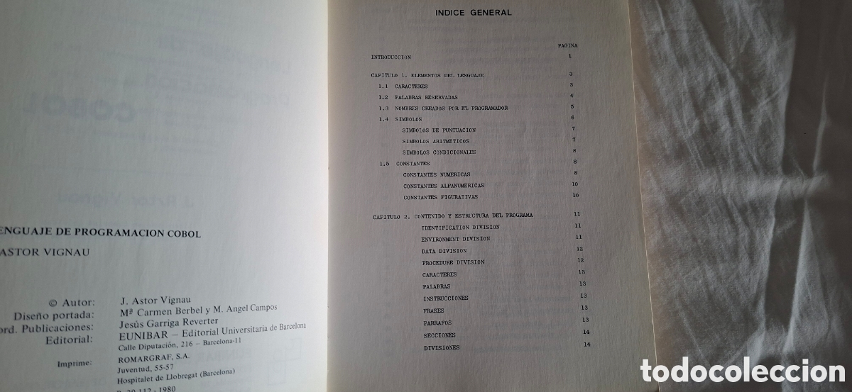 Libros de segunda mano: LENGUAJE PROGRAMACI&Oacute;N COBOL. J Astor - Foto 4