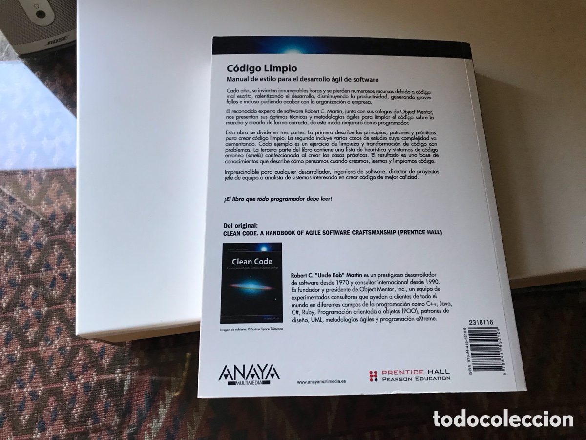 Libros de segunda mano: C&oacute;digo limpio. Manual de estilo para el desarrollo &aacute;gil de software. Anaya multimedia - Foto 2