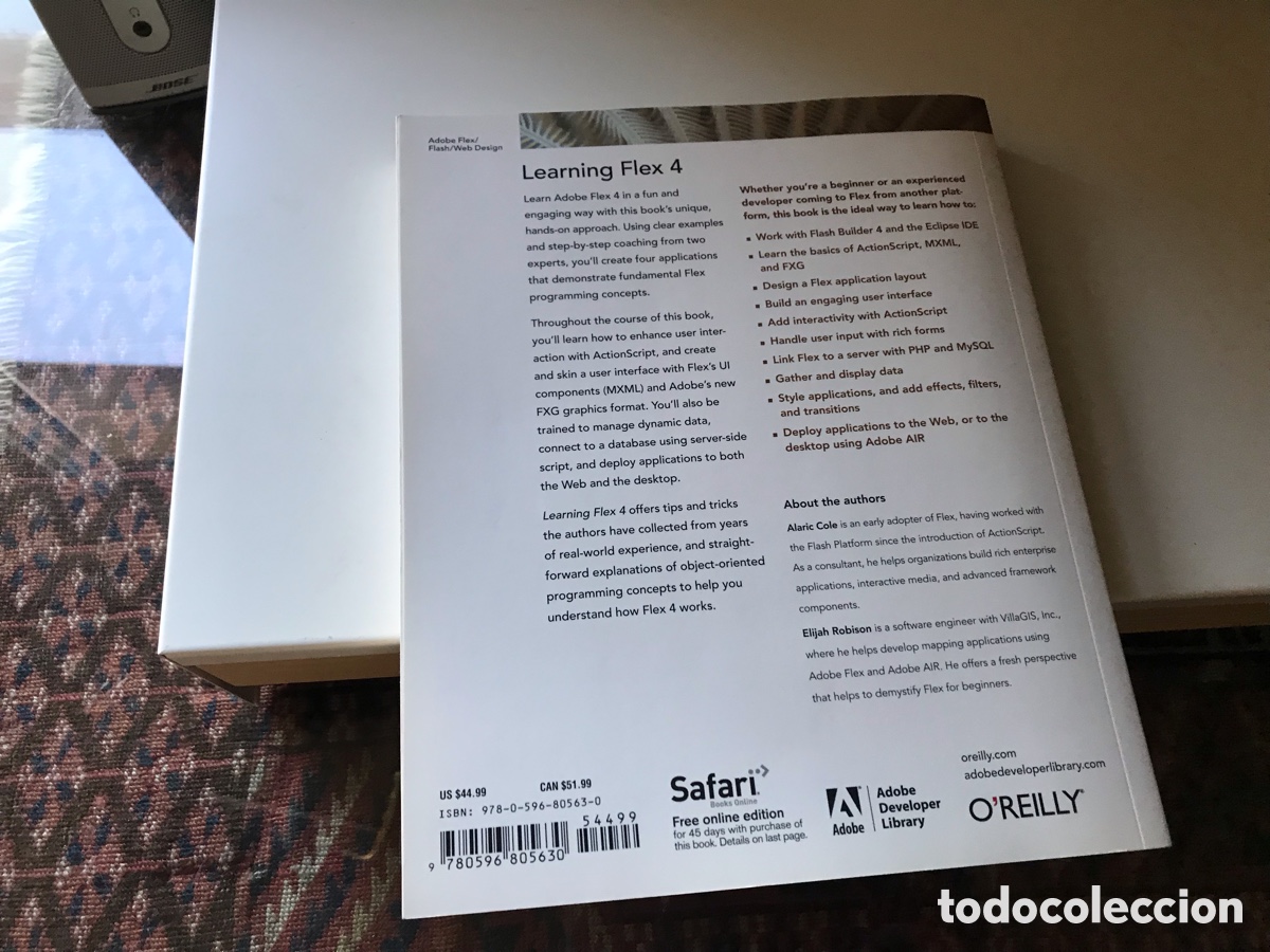 Libros de segunda mano: Learning Flex 4. Albaricoquero Cole & Elijah Robison. Adobe - Foto 2