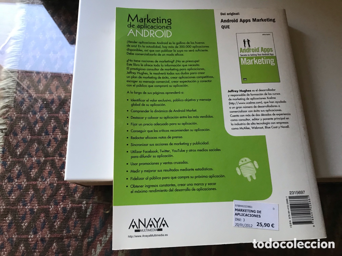 Libros de segunda mano: Marketing de aplicaciones Android. Jeffrey Hughes. Anaya - Foto 2