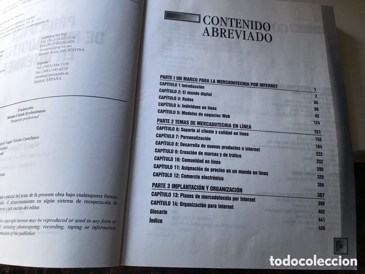 Libros de segunda mano: Principios de mercadotecnia en Internet. Ward Hanson.Thonson. Learning - Foto 2
