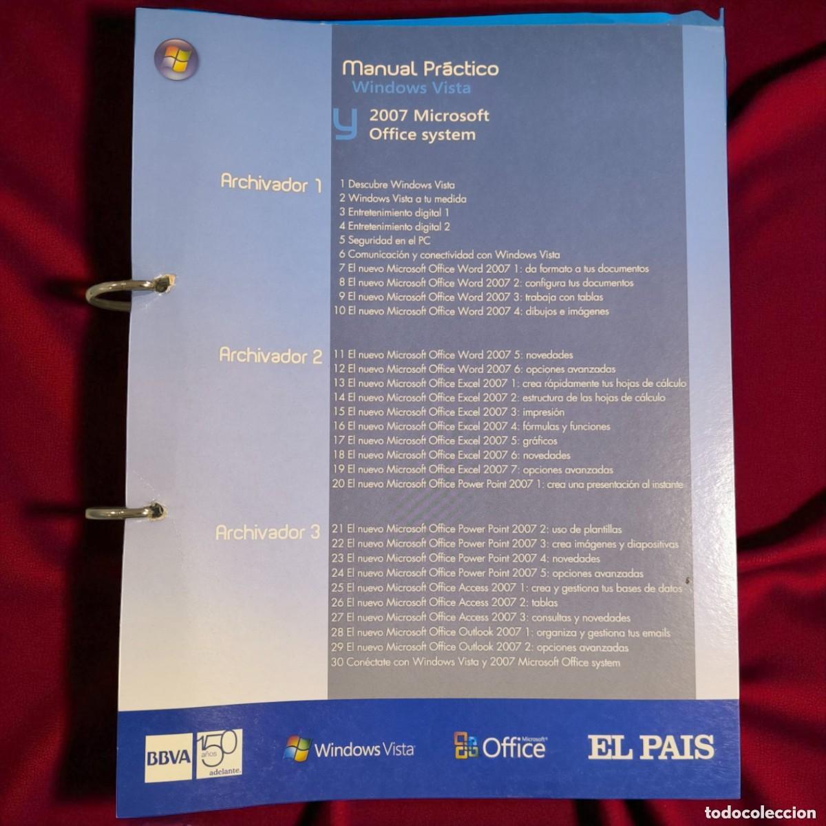 Libros de segunda mano: Manual Pr&aacute;ctico &ndash; Windows Vista y 2007 Microsoft Office System &ndash; 2 Tomos - Foto 5