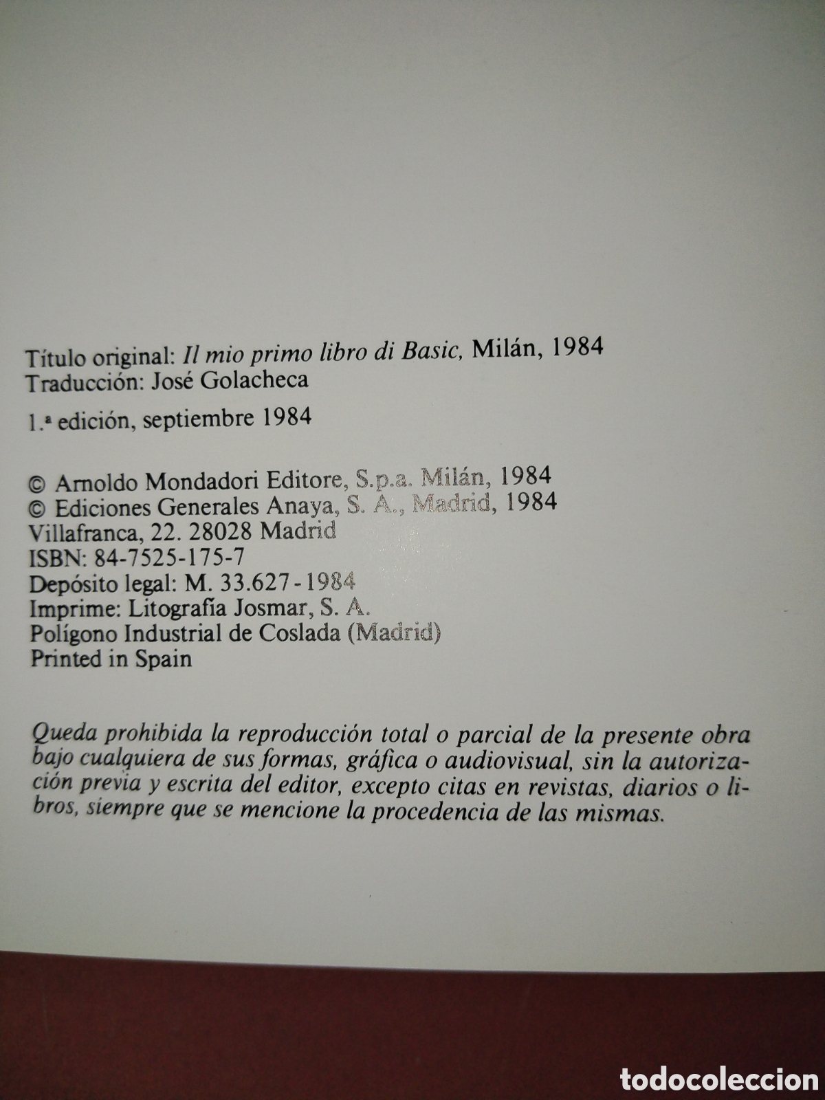 Libros de segunda mano: Mi primer libro de basic. Luka Novelli - Foto 2