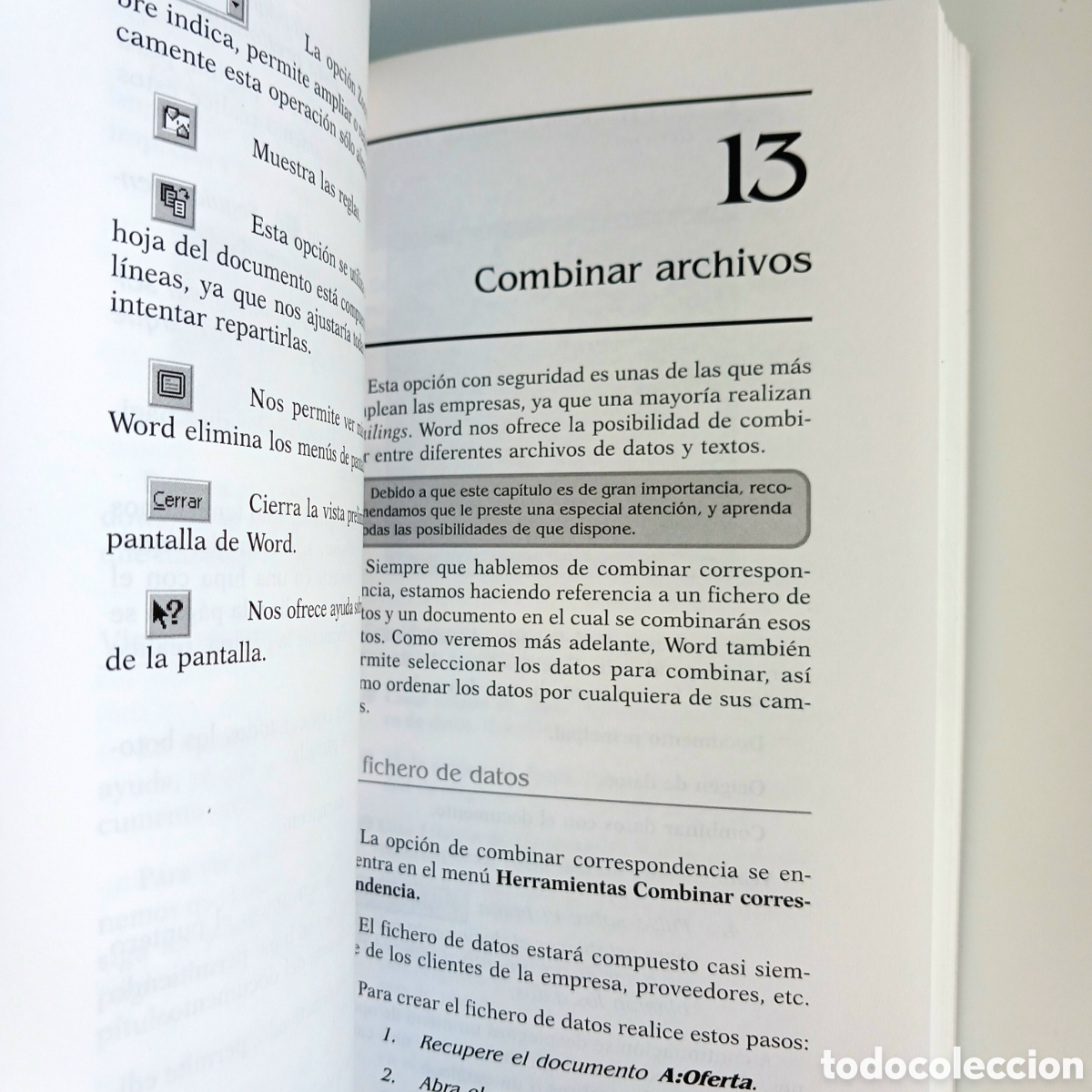 Libros de segunda mano: Minigu&iacute;a de aprendizaje r&aacute;pido: Word 97 - Foto 7