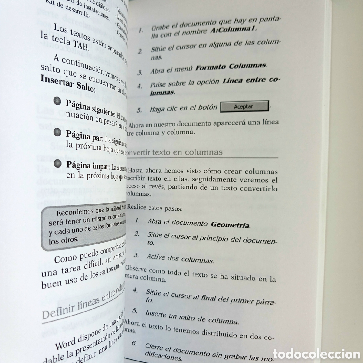 Libros de segunda mano: Minigu&iacute;a de aprendizaje r&aacute;pido: Word 97 - Foto 10