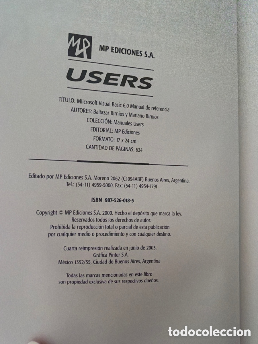 Libros de segunda mano: Microsoft Visual Basic 6.0 Baltasar Bimios con CD ORIGINAL - Foto 5