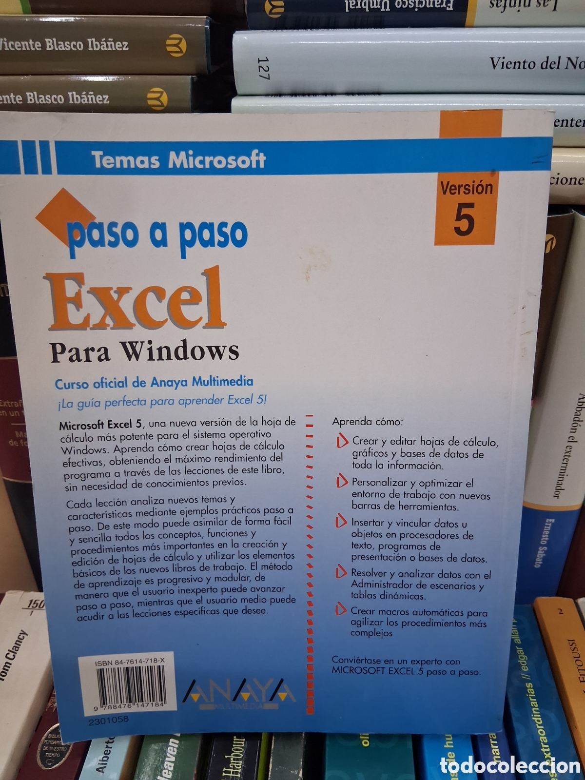 Libros de segunda mano: Excel para windows, john Weingarten - Anaya paso a paso - Foto 2
