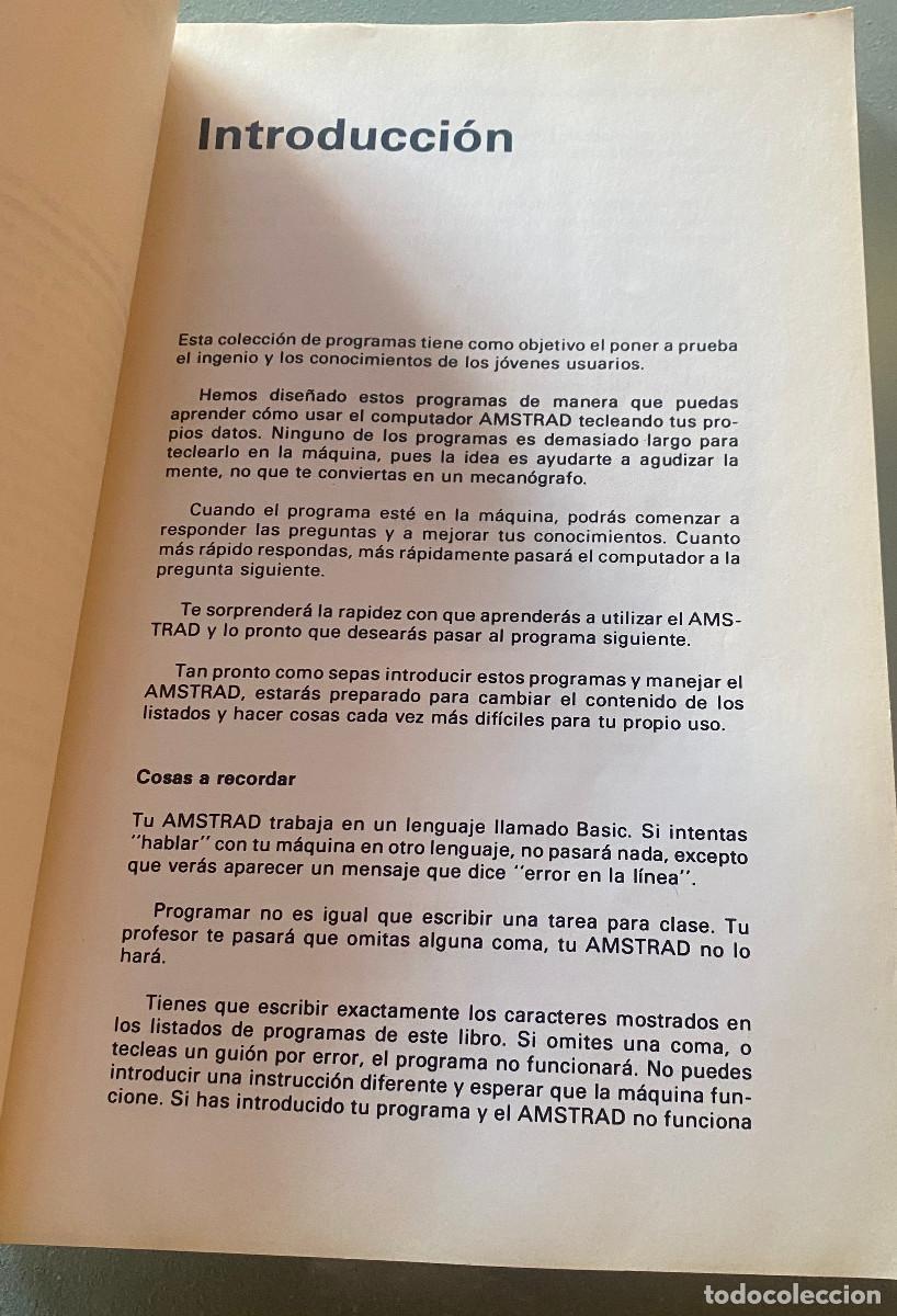 Libros de segunda mano: 40 juegos educativos - Amstrad CPC-464. Libro para programar juegos en BASIC. 1985. Buen estado. - Foto 3