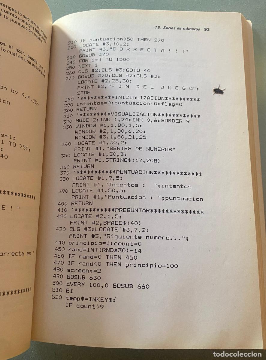 Libros de segunda mano: 40 juegos educativos - Amstrad CPC-464. Libro para programar juegos en BASIC. 1985. Buen estado. - Foto 4