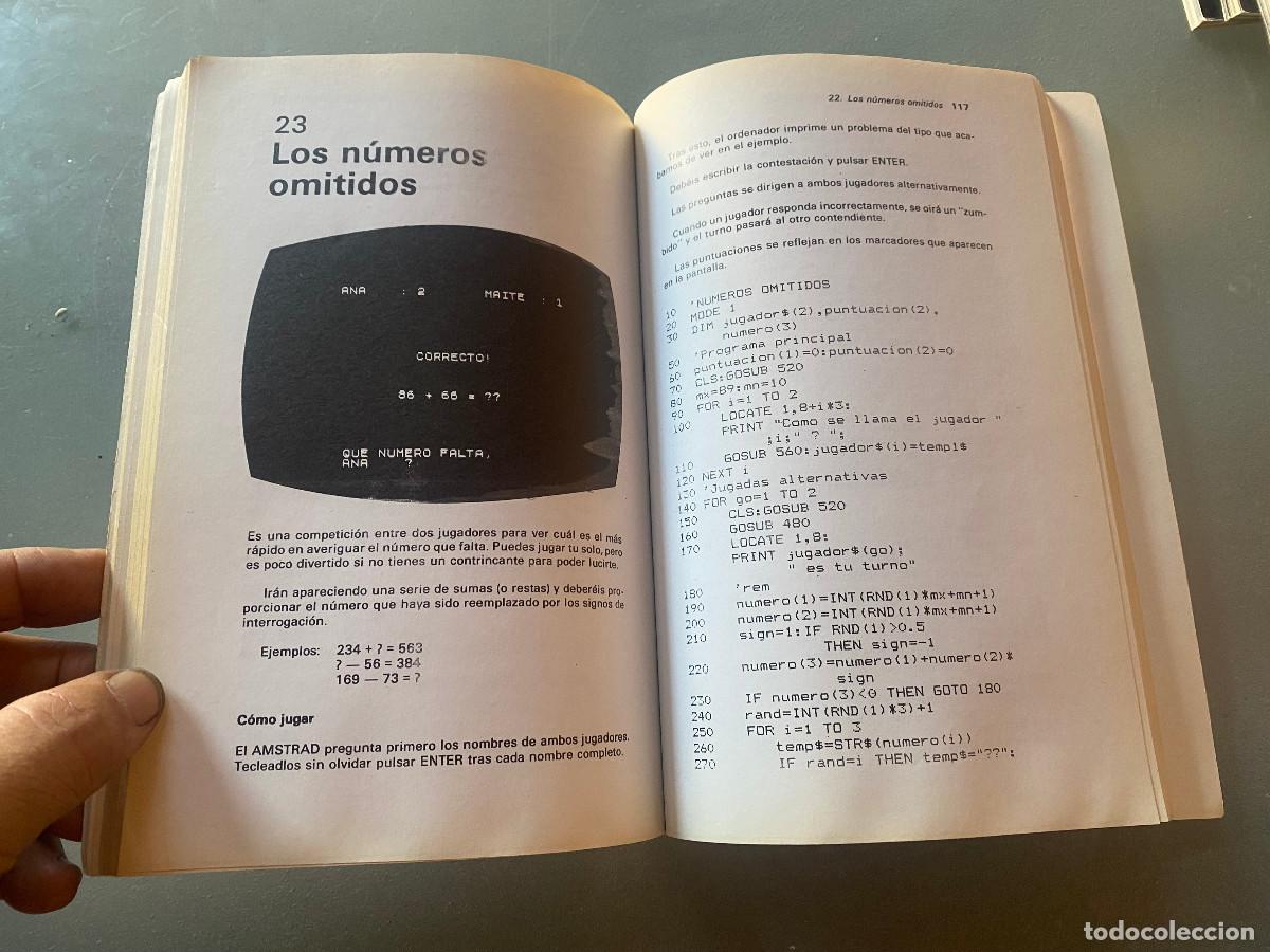 Libros de segunda mano: 40 juegos educativos - Amstrad CPC-464. Libro para programar juegos en BASIC. 1985. Buen estado. - Foto 5