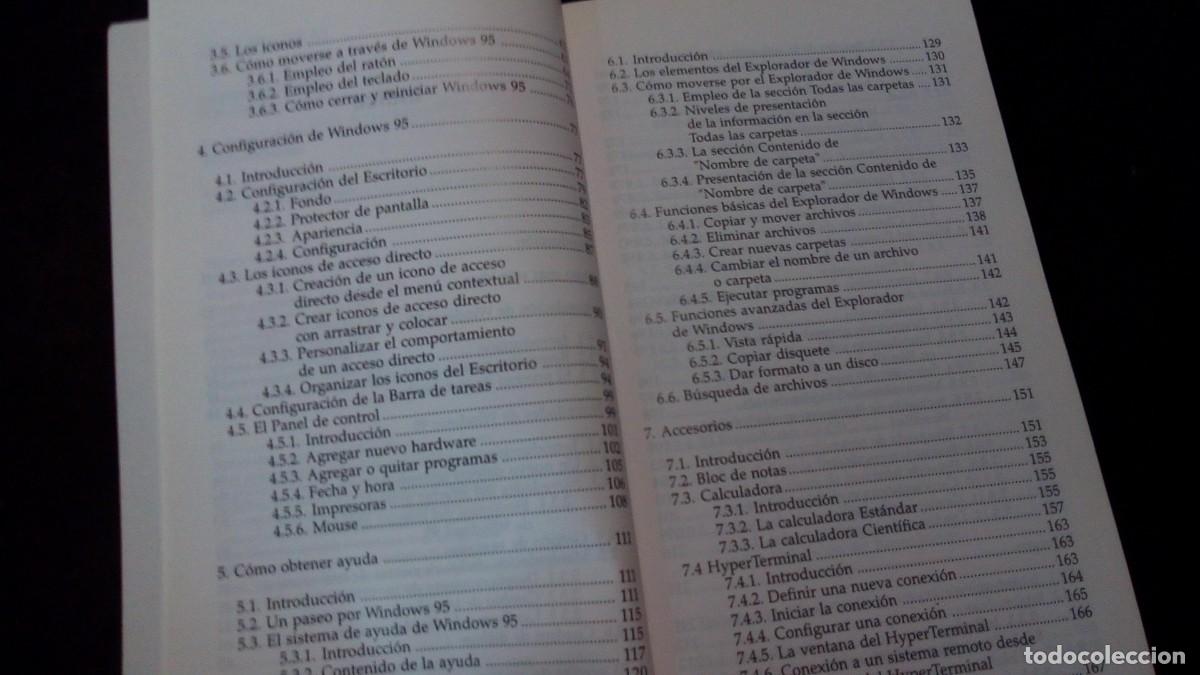 Libros de segunda mano: Windows 95. - Miguel Pardo Niebla. -LIBRO COMO NUEVO - Foto 4